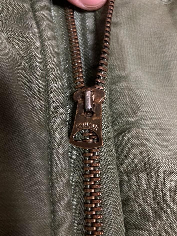 Masashius navy A-2 デッキジャケット コンマージッパー