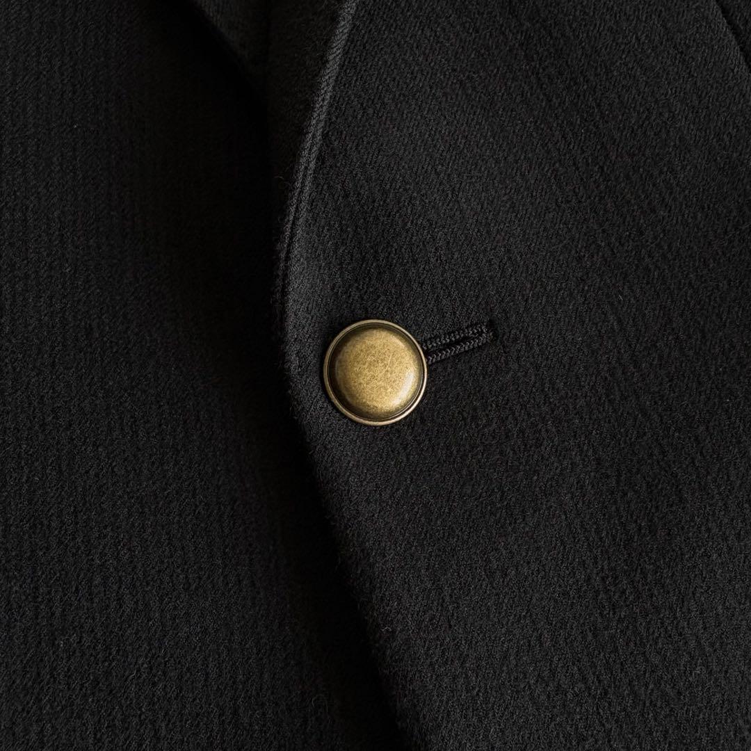 美品 SAINT LAURENT アンカーロゴ刺繍 テーラードジャケッ F38