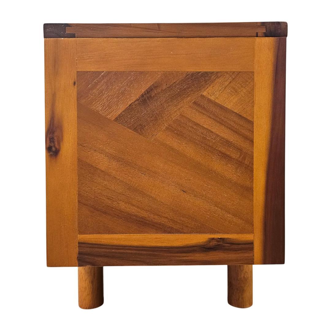 木製 TVボード ローボード 寄木 ヘリンボーン風 天板 収納付き テレビ台