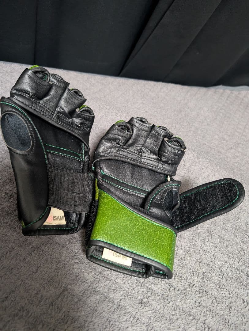 RIZIN グリーン オープンフィンガーグローブ　Sサイズ