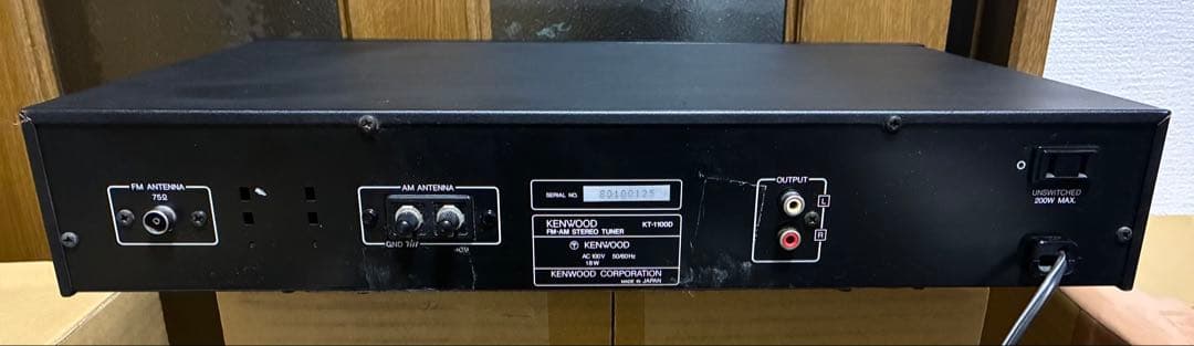 【定価82,280円・美品】高級チューナー　KENWOOD KT-1100D