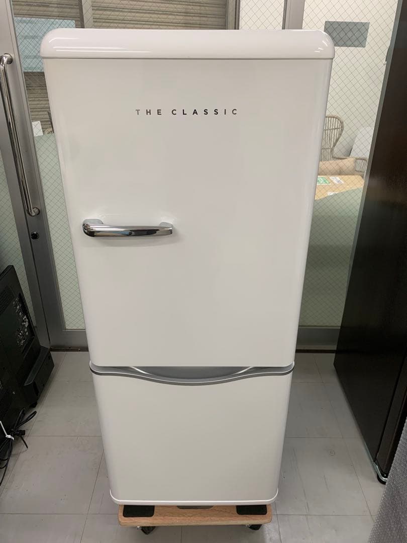 DR-C15AW レトロデザイン冷蔵庫 150L 美品 人気モデル 大阪限定