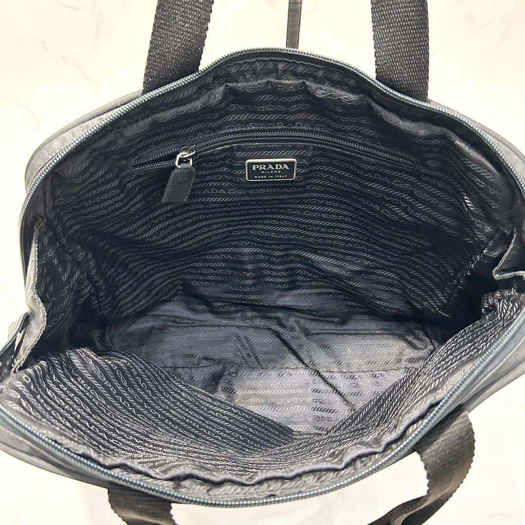 【美品】PRADA プラダ　トートバッグ　ブリーフケース　ビジネスバッグ　黒