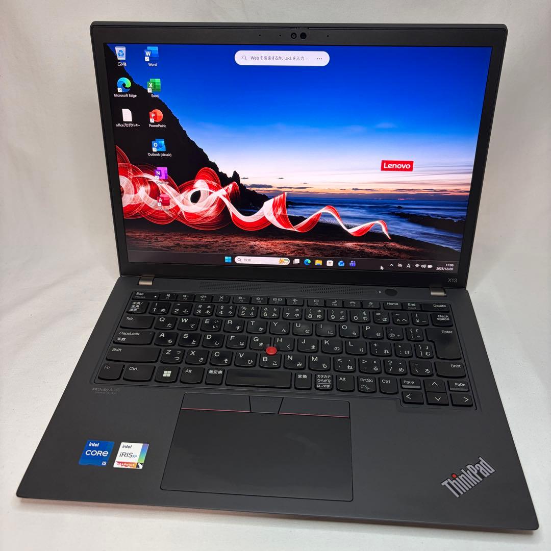 美品 ThinkPad X13 第12世代 i5 16GB WUXGA オフィス