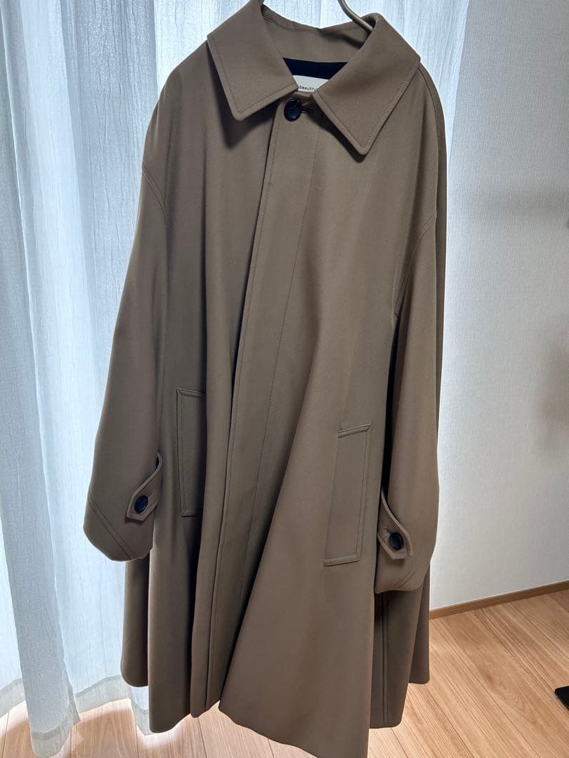 ビューティフルピープル＊ステンカラー　コットン　ポンチョ　美品