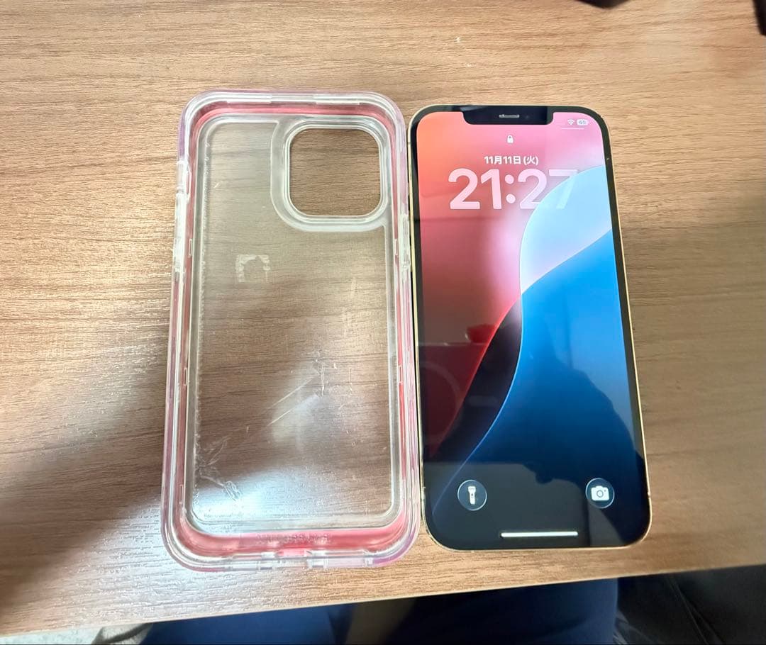 iPhone12ProMax ゴールド 128GB 残82% simフリー 美品