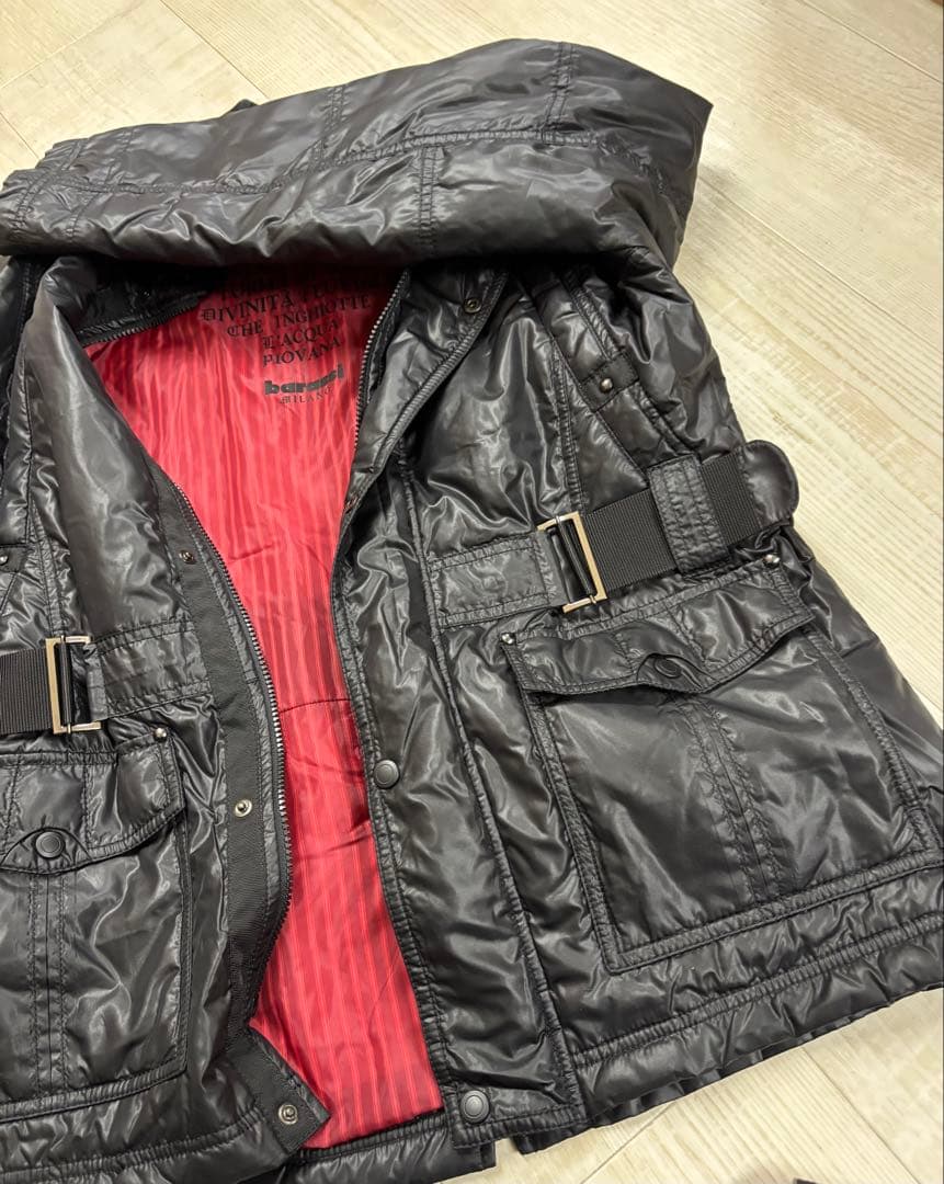 【極美品希少!! 】バラシbarassi ダウンジャケット ベルト 48 L