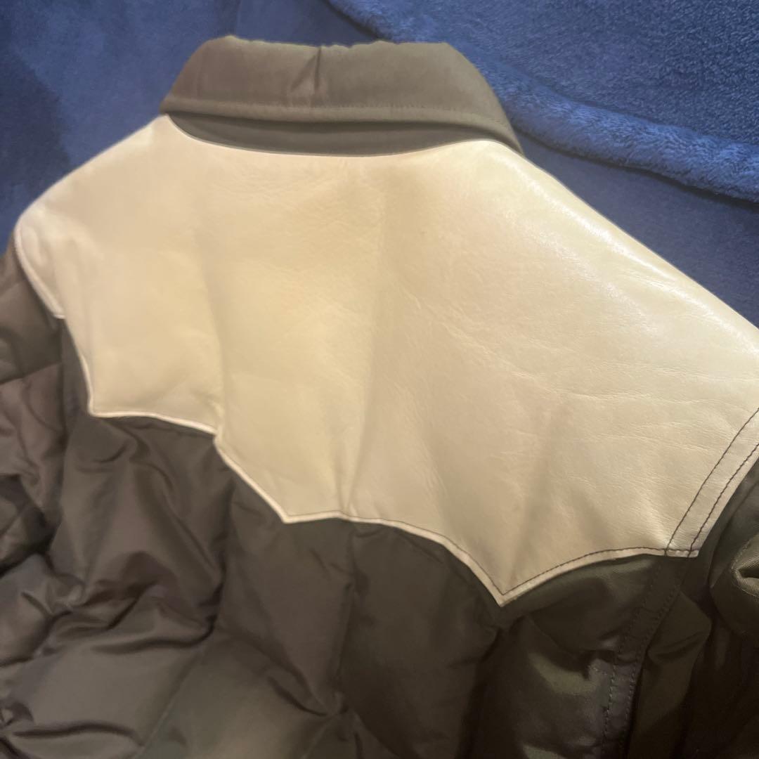 シュガーケーン レザーヨークダウンジャケット SUGAR CANE S ダウン