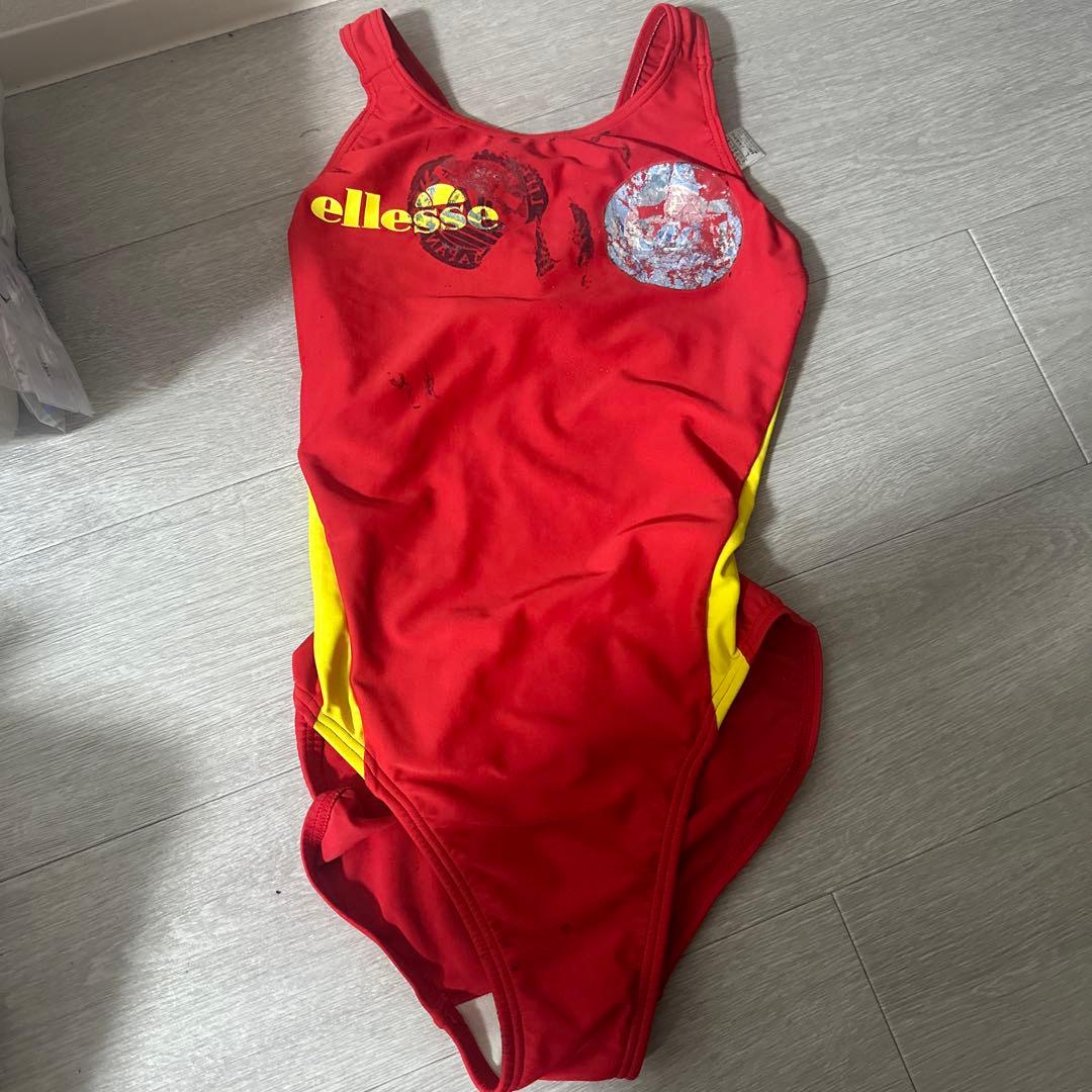 ellesse スポーツ用水着 Lサイズ 赤・黄色