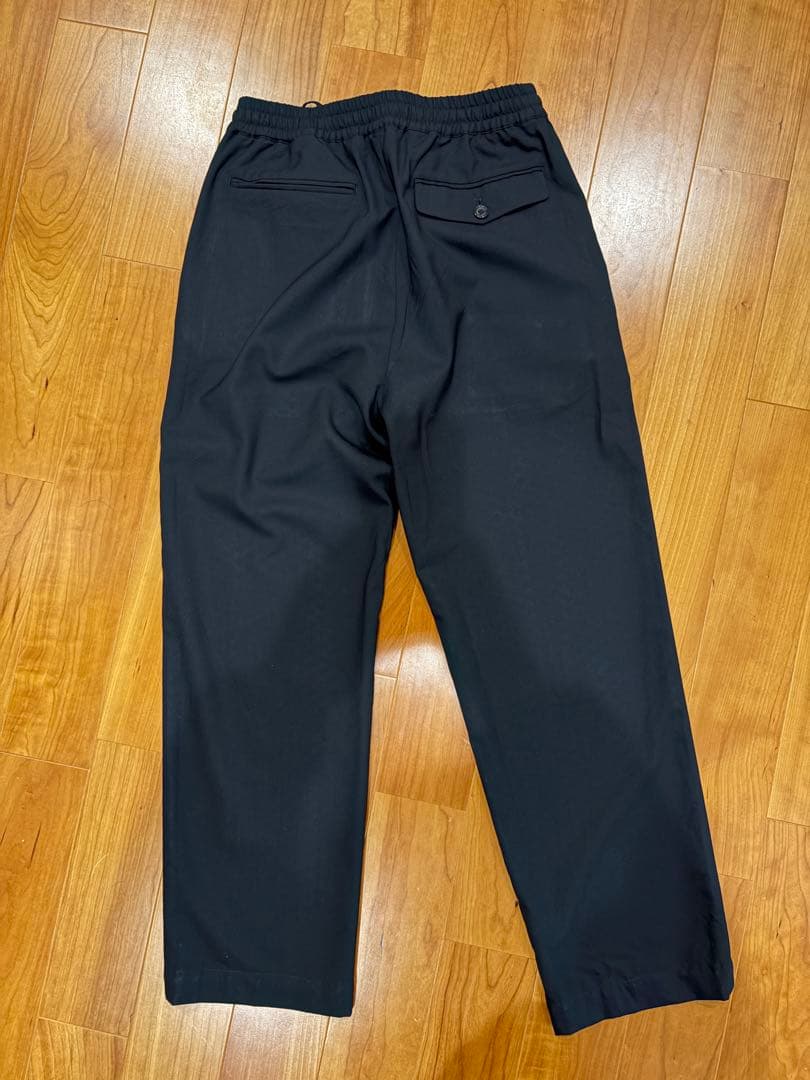 即日発送マーカウェア　100%ウール イージーパンツ　ブラック　Sサイズ