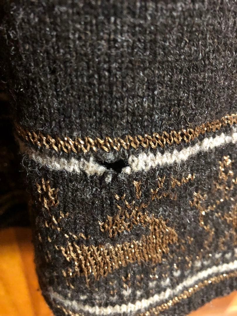 ナンバーナイン　02ジョージ期　トナカイ柄ニットパンツ