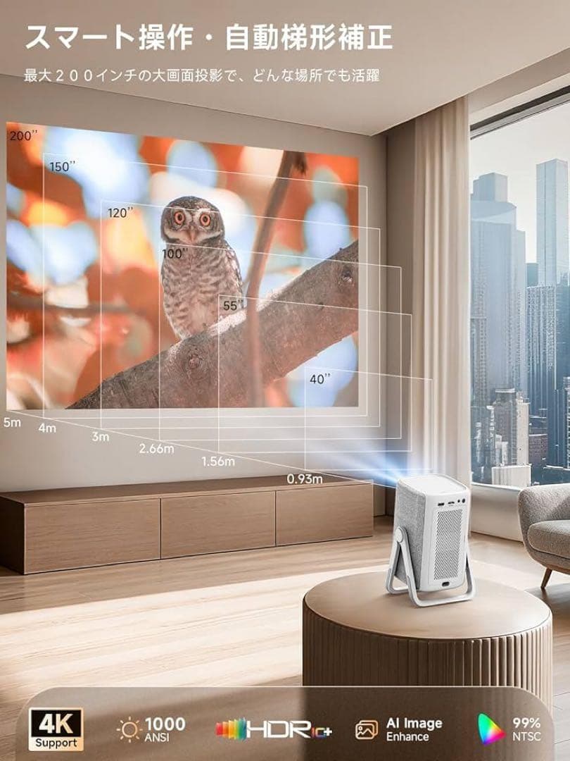 【未開封】iSinbox プロジェクターAC311 Netflix公式アプリ4K