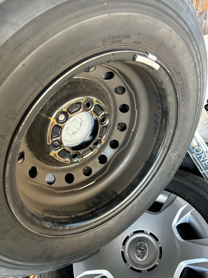 ブリヂストン 195/80R15 LT タイヤ ホイール セット 4本