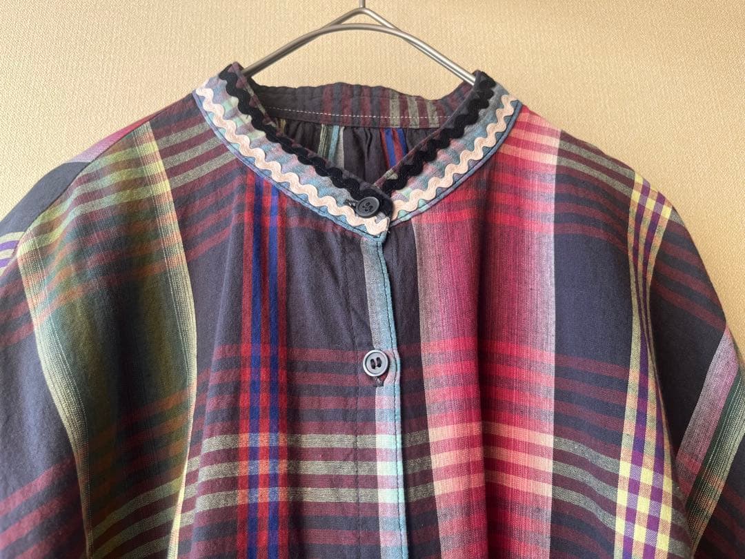 GO TO HOLLYWOOD 新品タグ付　マドラスチェック　ロングシャツ 01