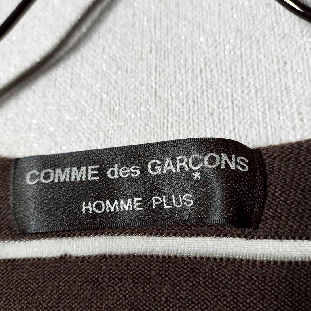 コムデギャルソンオムプリュス シースルー ボーダーニット プルオーバー ウール