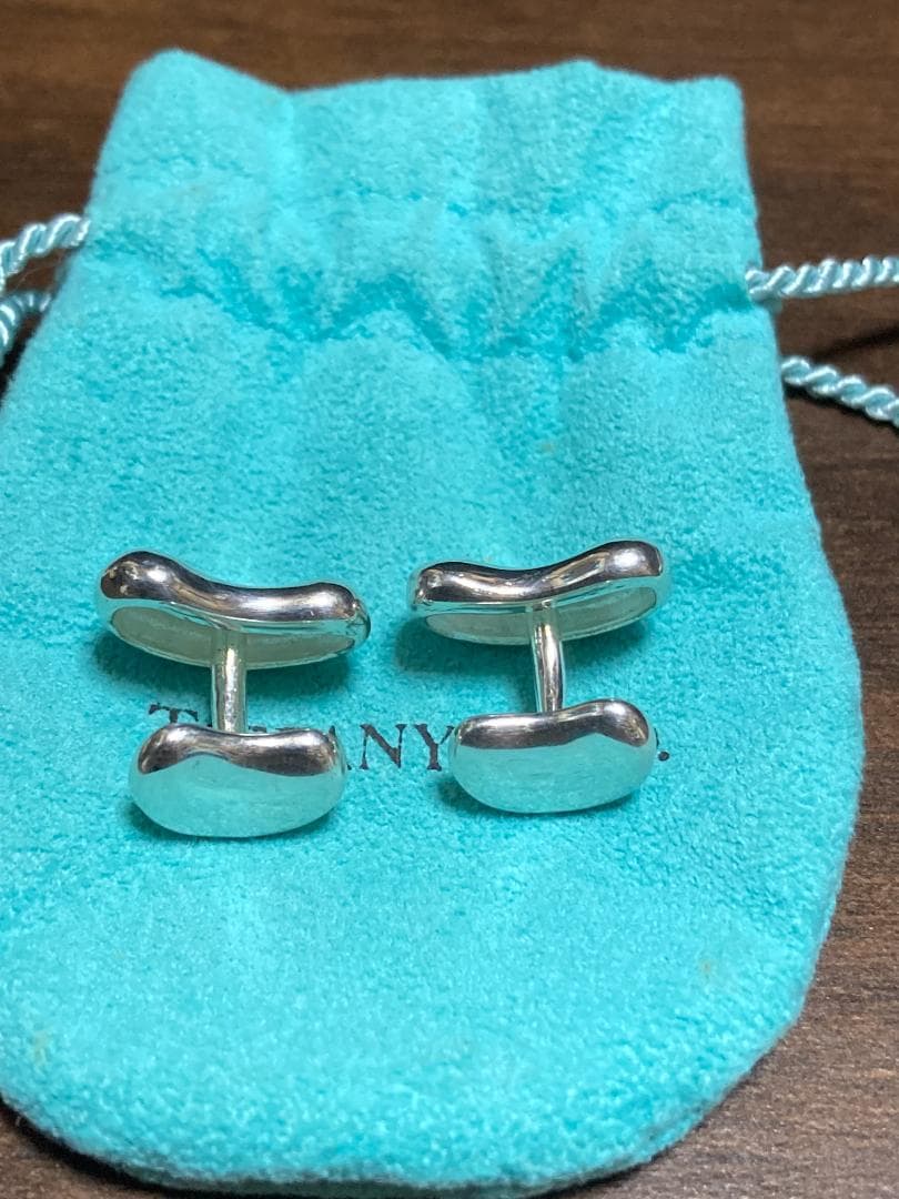 美品 ティファニー ビーンズ エルサペレッティ カフス シルバー 925