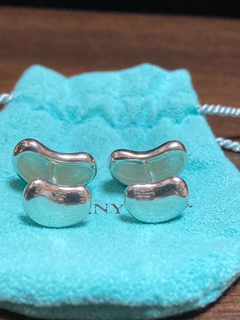 美品 ティファニー ビーンズ エルサペレッティ カフス シルバー 925