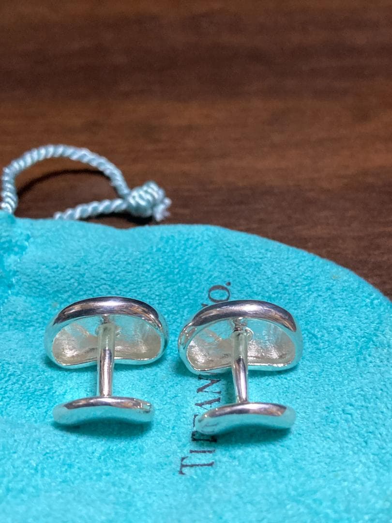 美品 ティファニー ビーンズ エルサペレッティ カフス シルバー 925