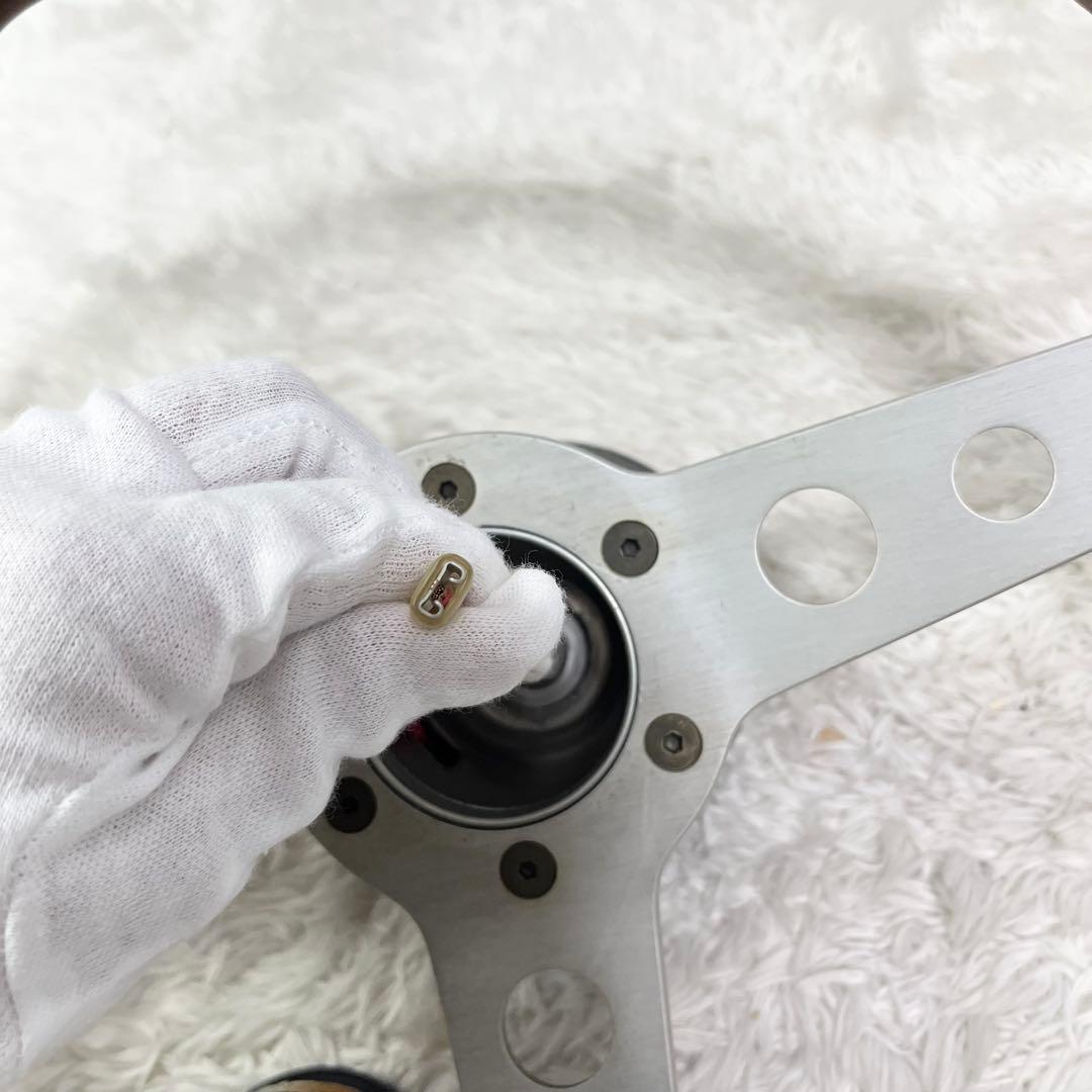 Momo Indy ウッドステアリングホイール ヴィンテージ レアロゴ