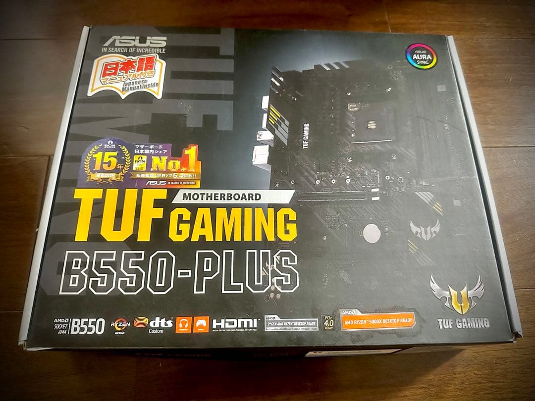 【16GBメモリ付】AM4 TUF GAMING B550-PLUSマザーボード