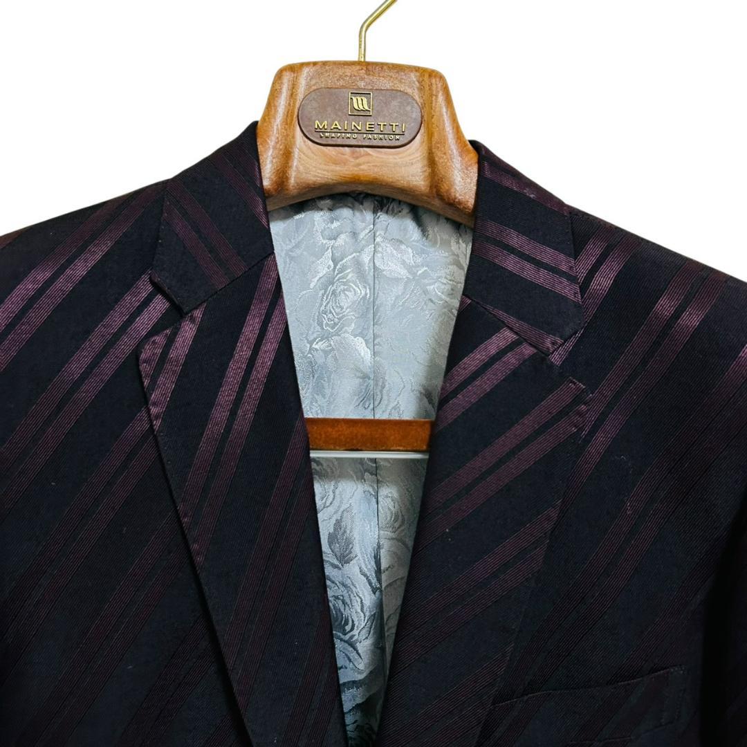 美品 d.k.f ドン小西 デザインジャケット 44 赤 シルバー 派手 モード