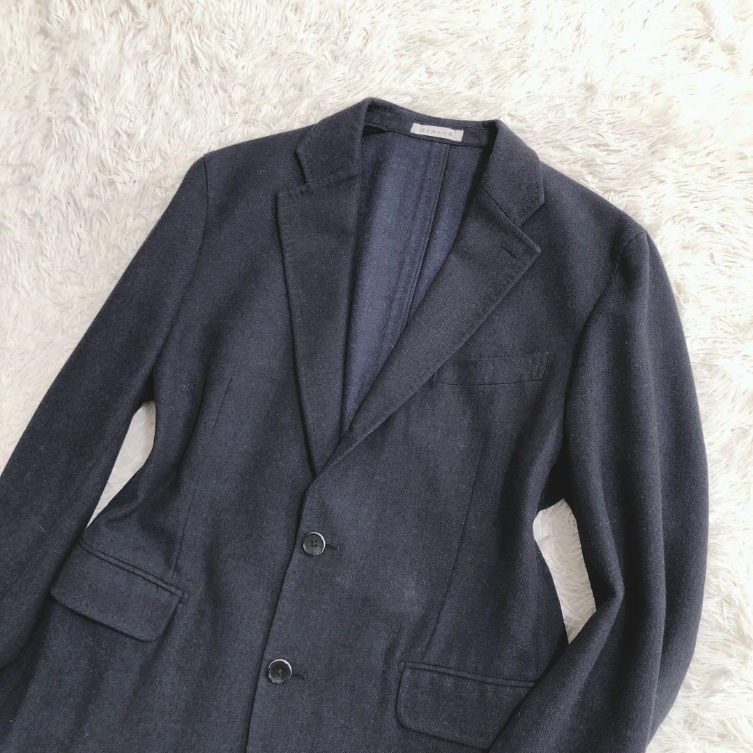 大きいサイズLL✨エトンネ スーツ セットアップ ビジネス セレモニー濃紺伊生地