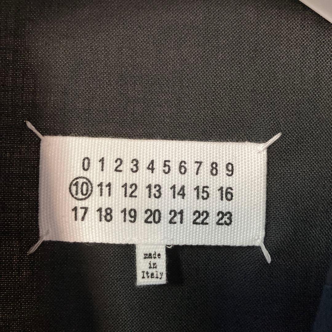 【超美品】Maison Margielaノーカラージャケット ブラック46 新品