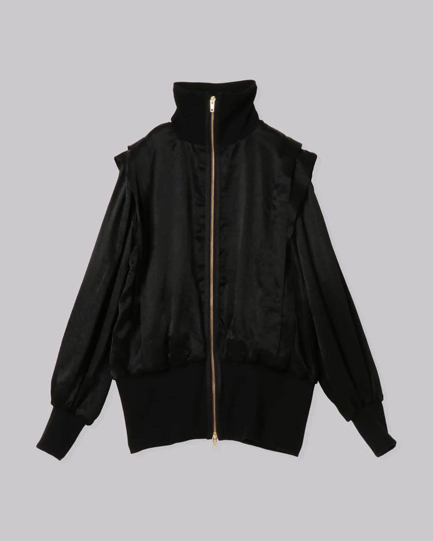 【1/31迄で出品終了】ACETATE SATIN ZIP UP BLOUSON