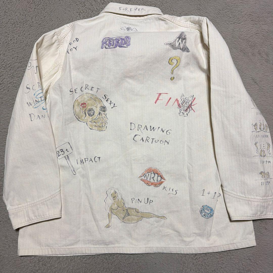 WEIRDO カバーオール　落書き　JACKET ジャケット　GLAD HAND