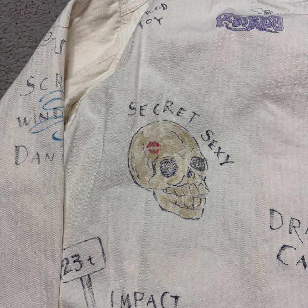 WEIRDO カバーオール　落書き　JACKET ジャケット　GLAD HAND