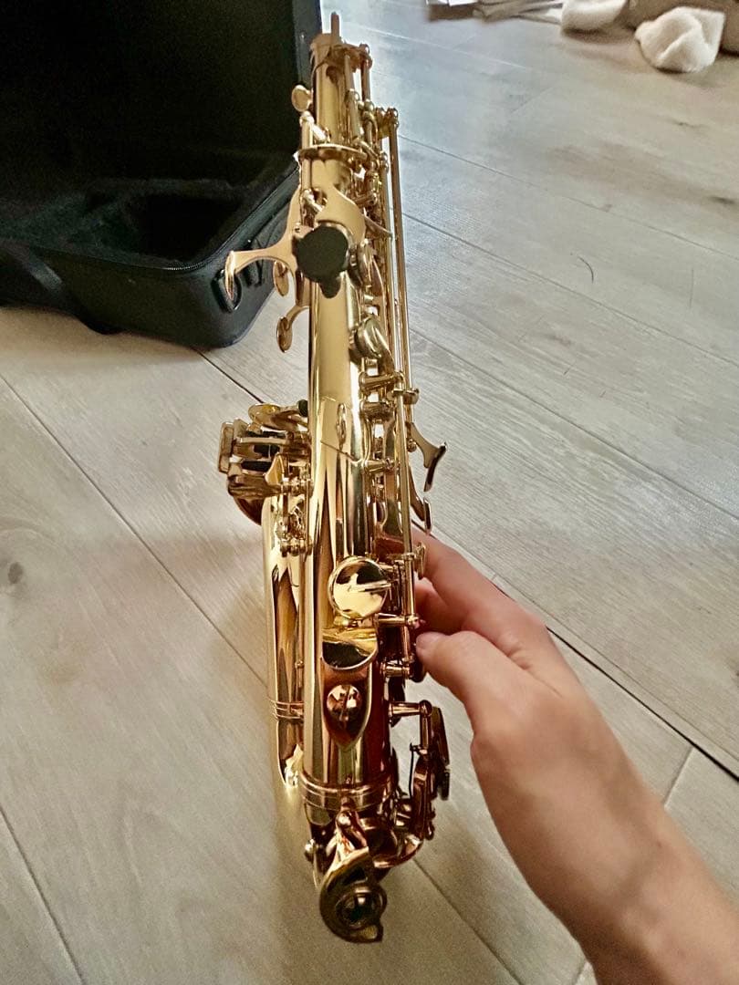 美品　Playtech カーブドソプラノサックス