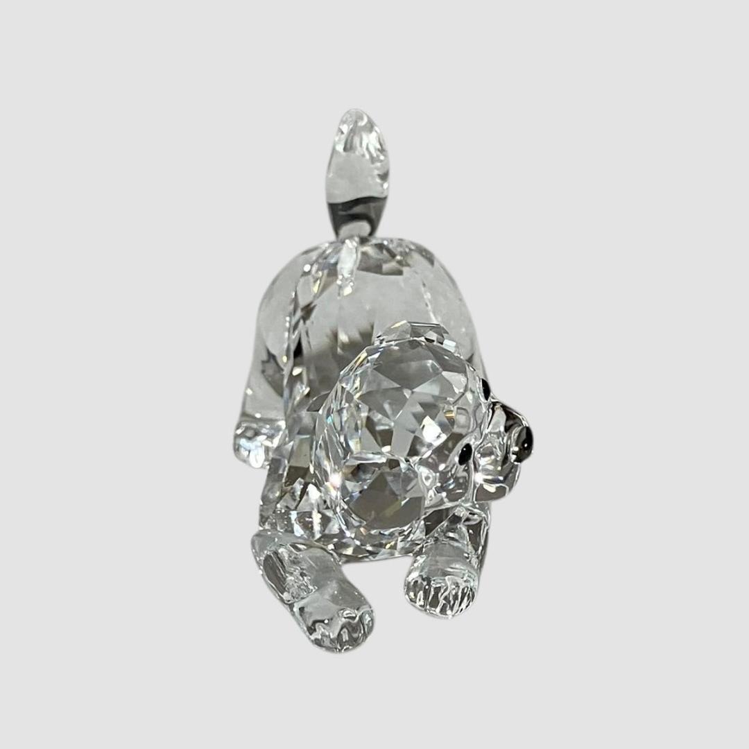 超美品　SWAROVSKI スワロフスキー クリスタル ラブラドール　子犬　置物