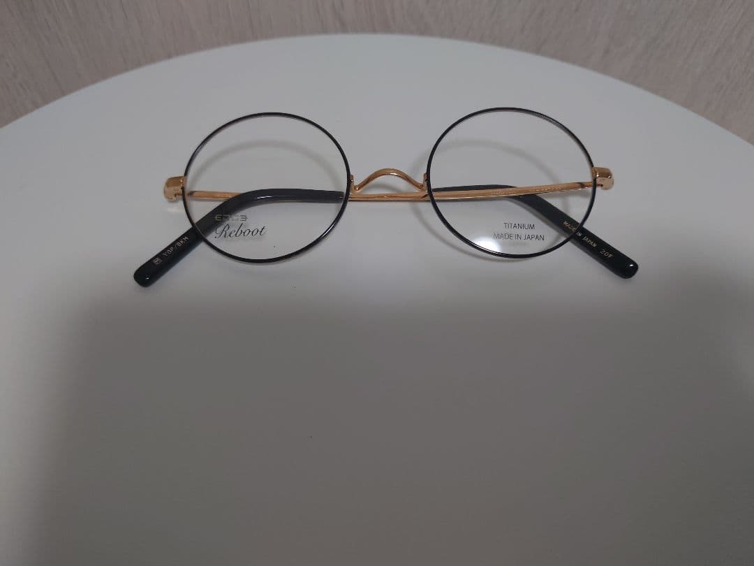 新品　チタンフレーム　Reboot948　美品　メガネ