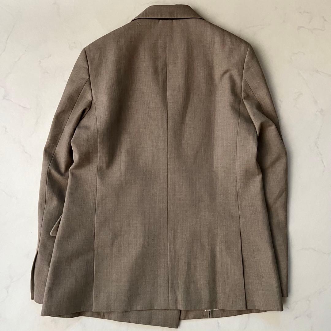 ユナイテッドアローズ 金ボタン ダブル テーラードジャケット ベージュ ウール