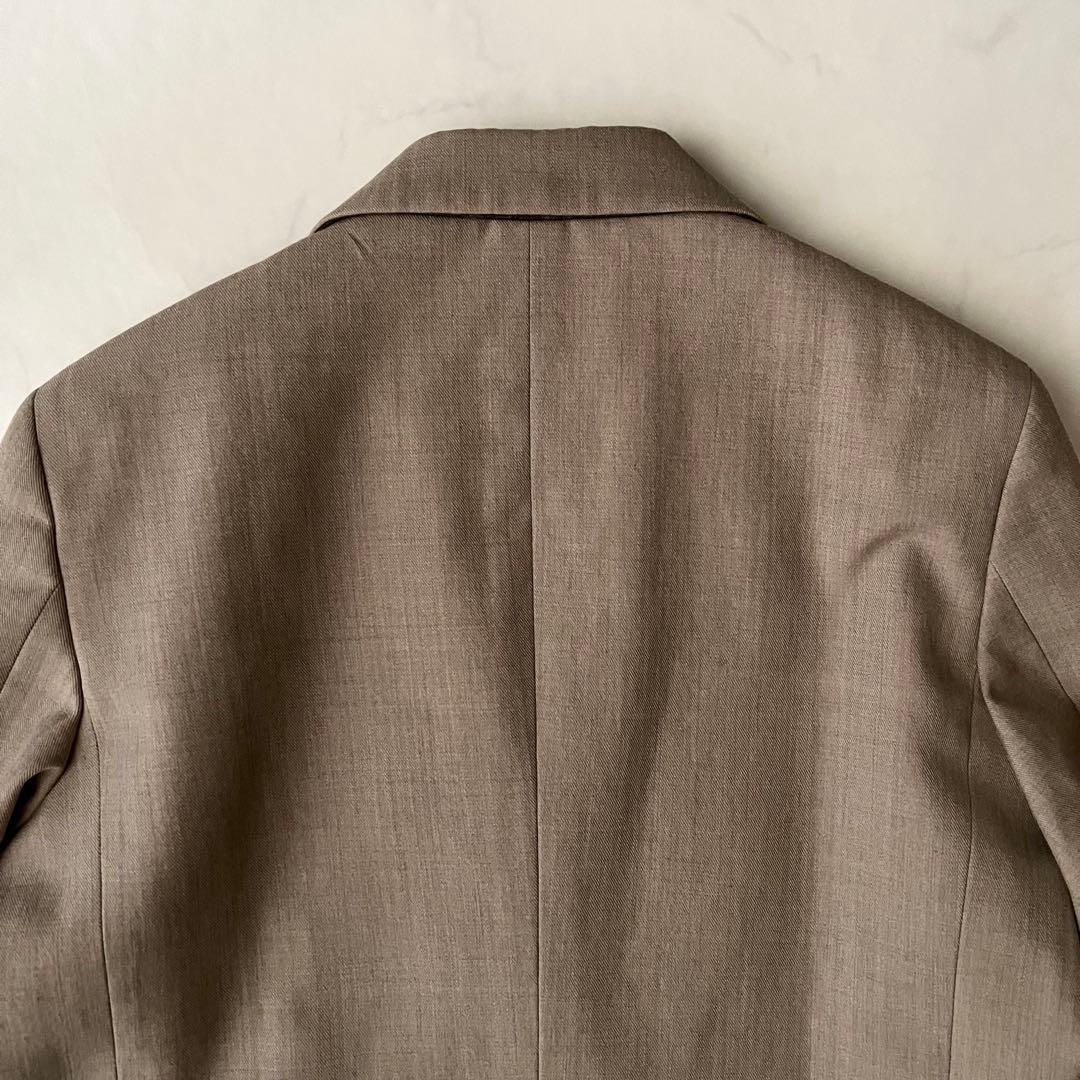 ユナイテッドアローズ 金ボタン ダブル テーラードジャケット ベージュ ウール