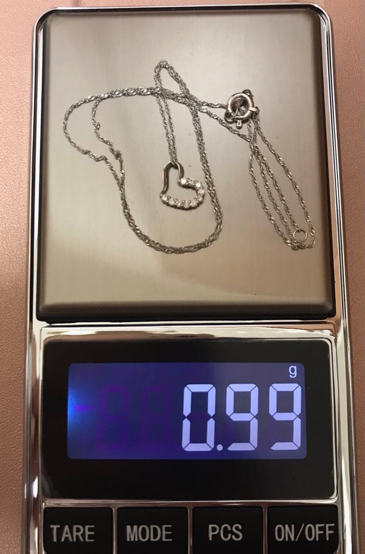 Pt900／Pt850 ダイヤモンドネックレス♡　10石 0.1ct