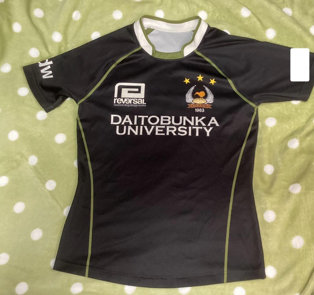 大東文化大ラグビー部　L ジャージ　短パン　セット　黒　リバーサル　ラグパン