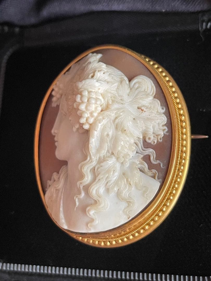 ⬇️【希少】　カメオ ブローチ アンティーク
