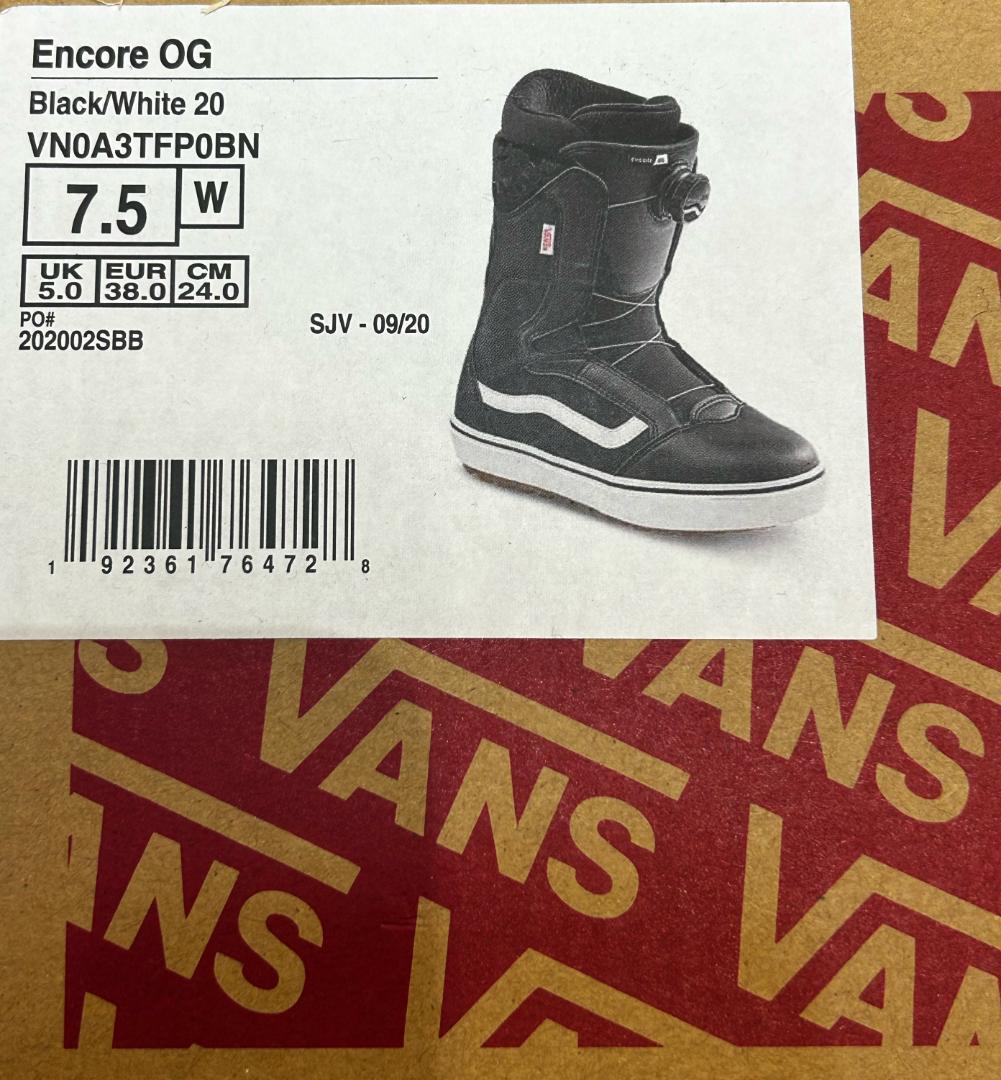 【新品・未使用品】Vans Encore OG スノーボードブーツ 24cm