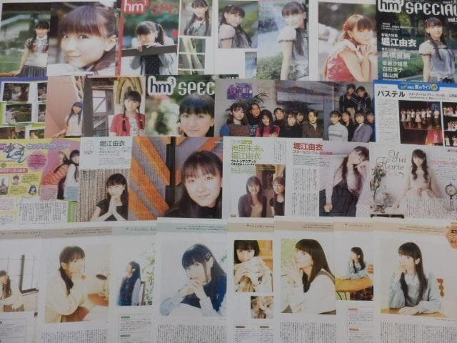 切り抜き◆堀江由衣 471ページ(声優/大量/声グラ ボイスアニメージュ他雑誌)