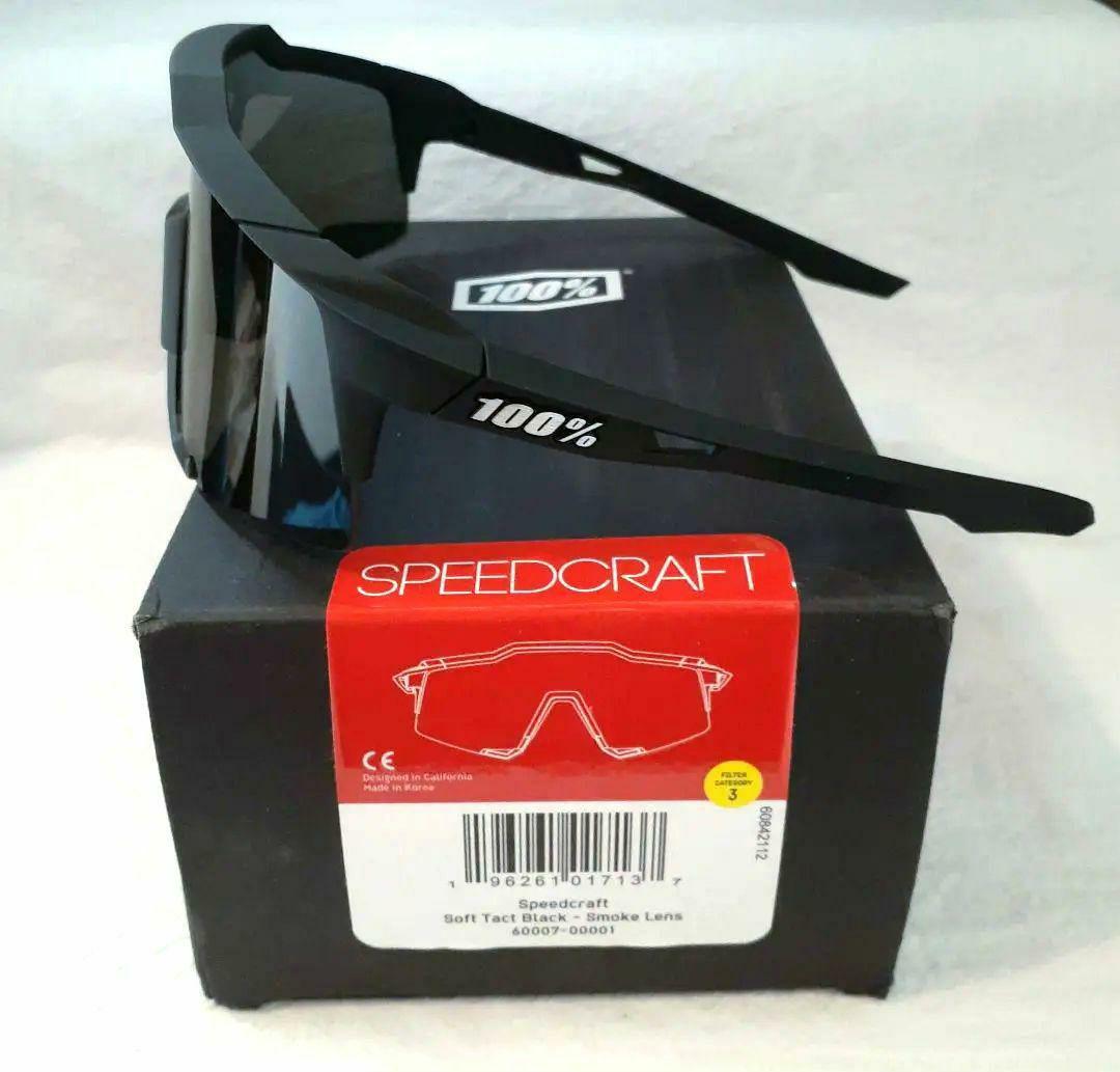 100% SPEEDCRAFT ブラック ワンハンドレッド サングラス