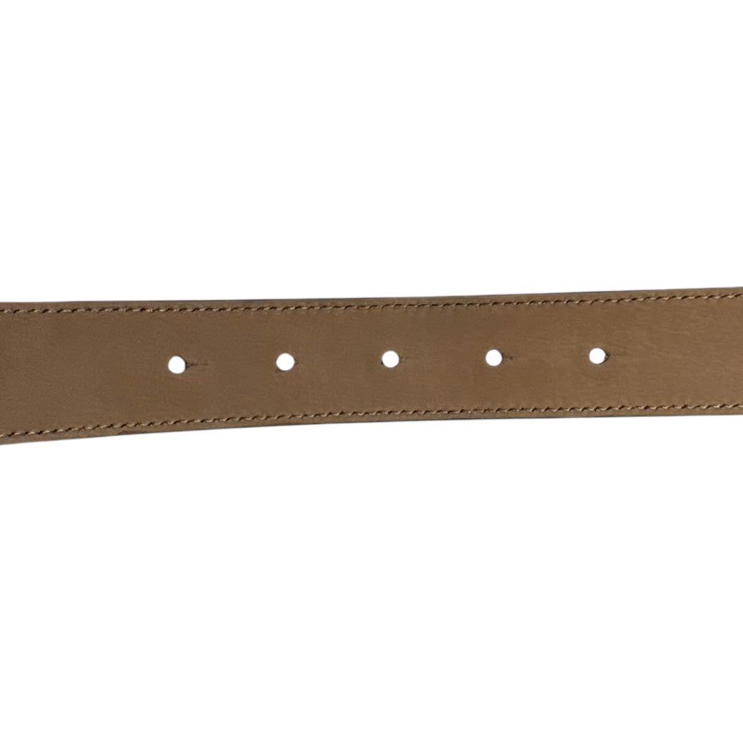 GIVENCHY Gロゴバックル　ベルト　ゴールド　ブラック　イタリア製