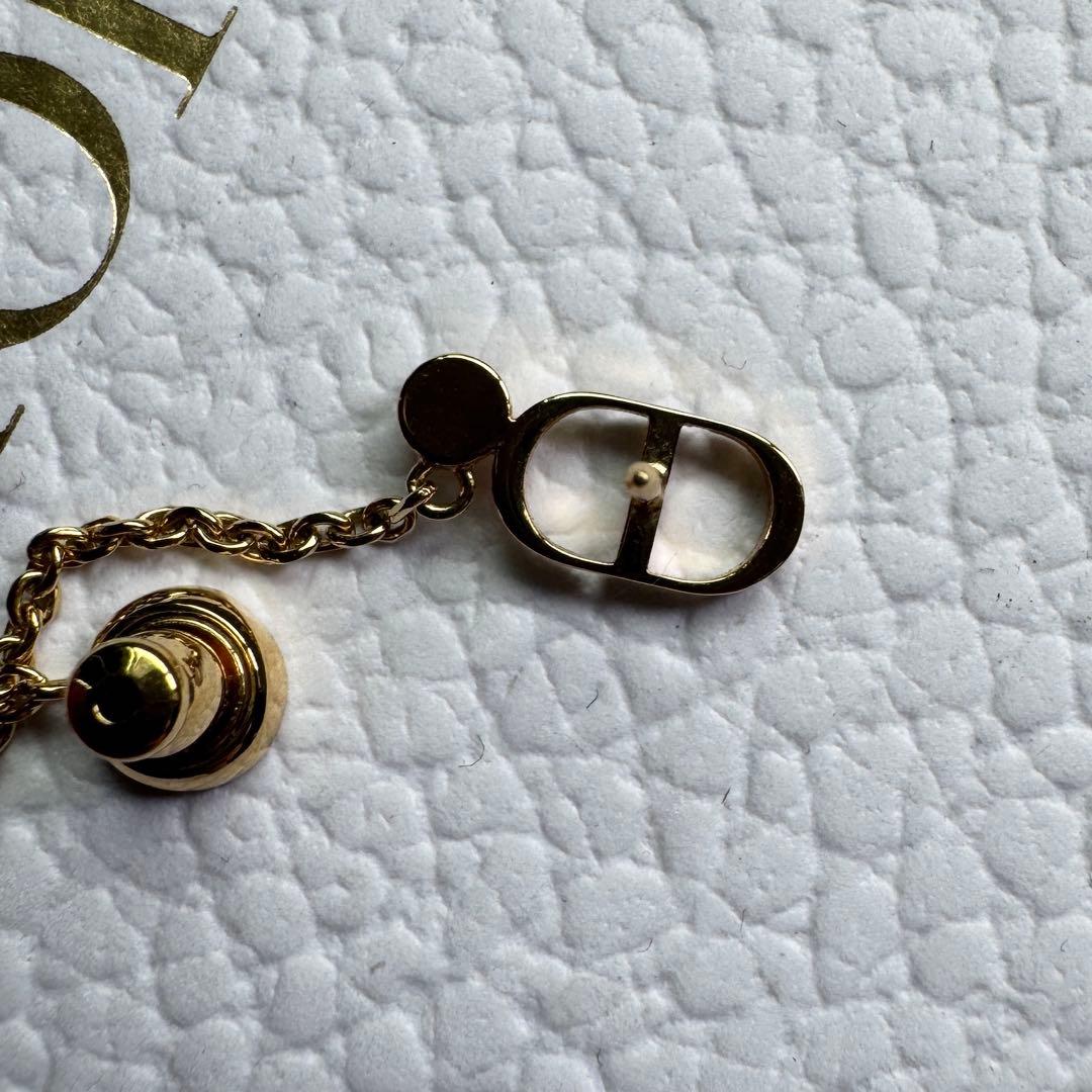 美品クリスチャンディオール GPゴールド チェーン スター CDロゴ　片耳