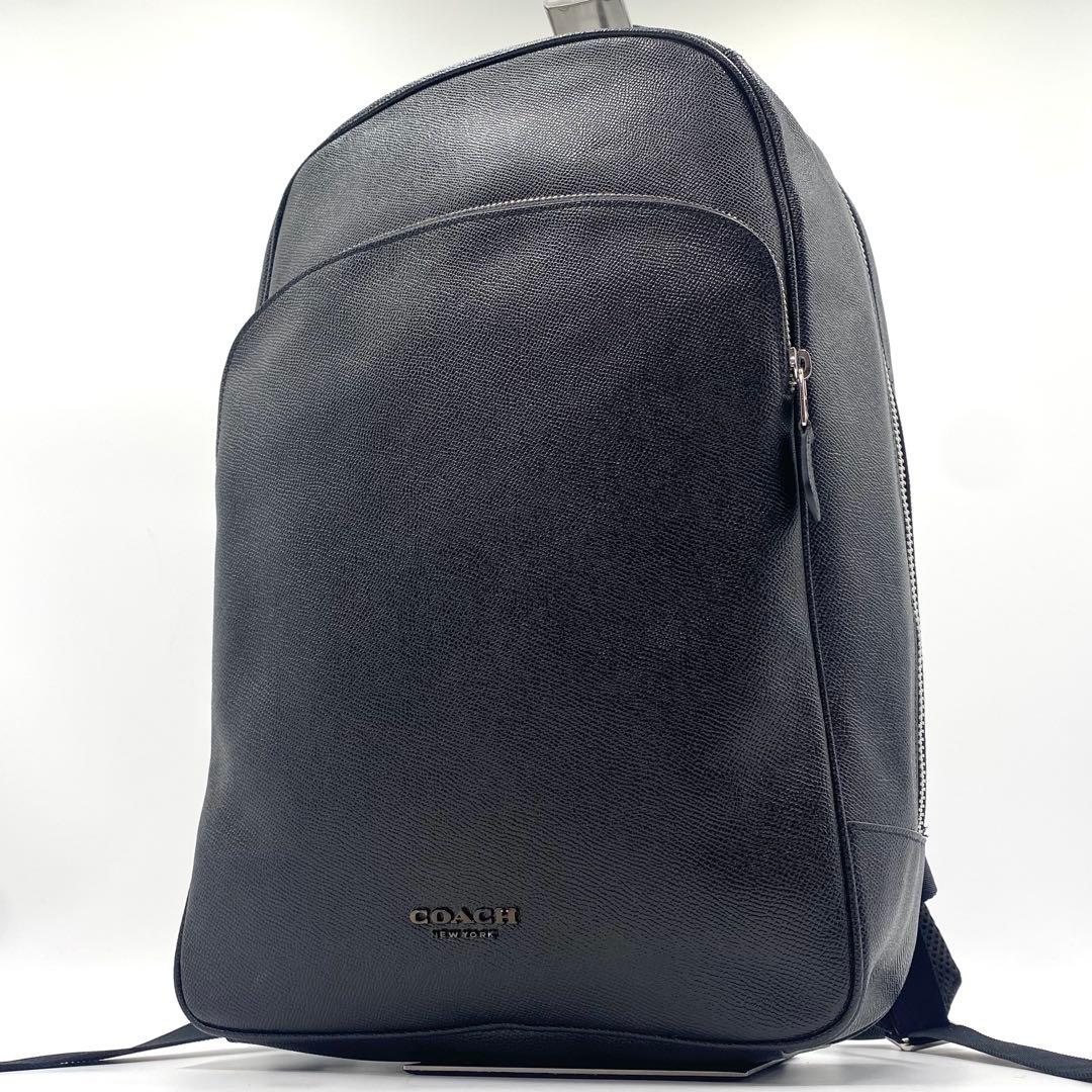 新品 コーチ COACH リュック バッグパック レザー A4 黒