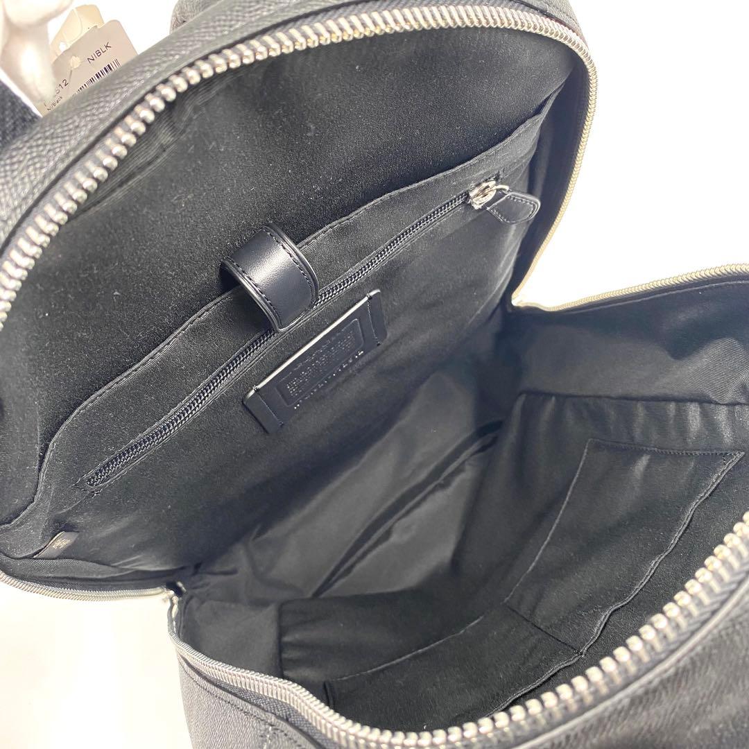 新品 コーチ COACH リュック バッグパック レザー A4 黒