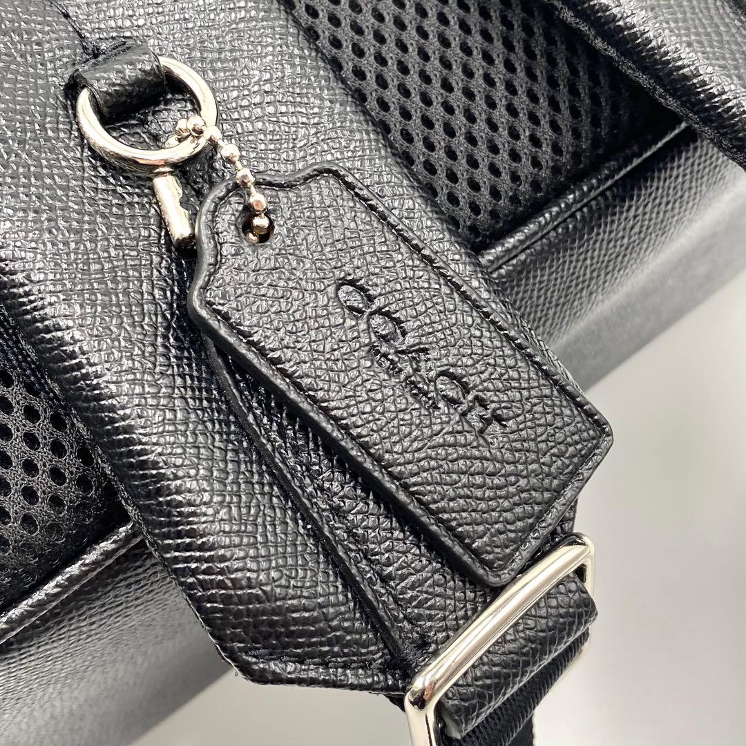 新品 コーチ COACH リュック バッグパック レザー A4 黒