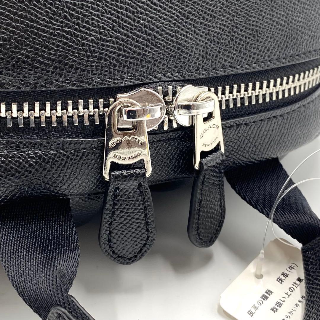 新品 コーチ COACH リュック バッグパック レザー A4 黒