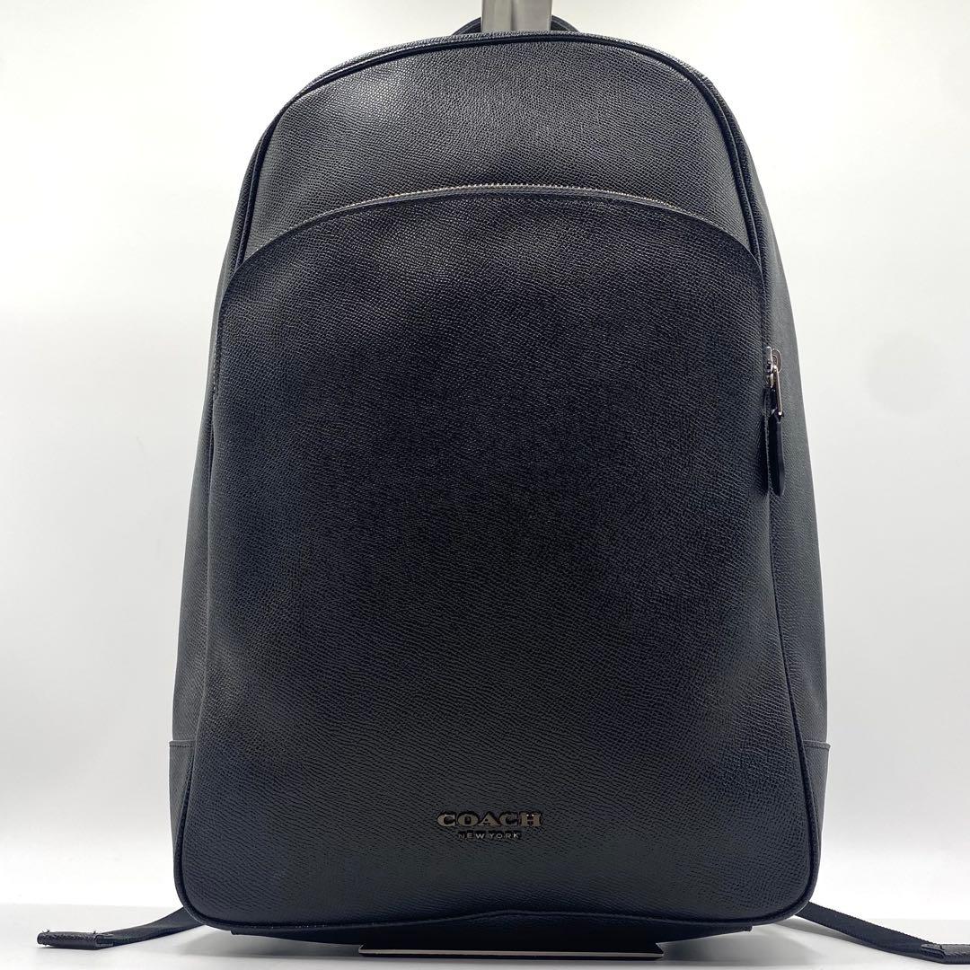 新品 コーチ COACH リュック バッグパック レザー A4 黒