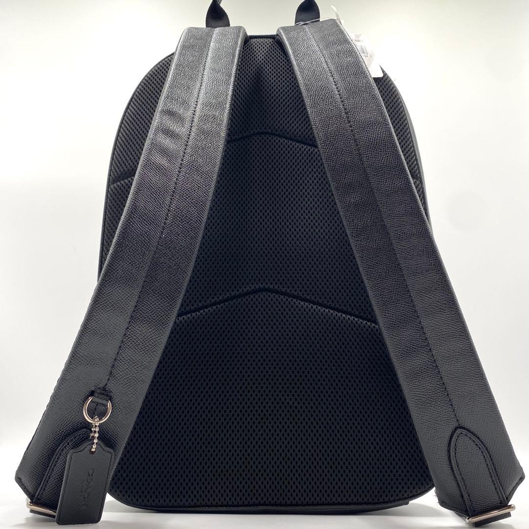 新品 コーチ COACH リュック バッグパック レザー A4 黒