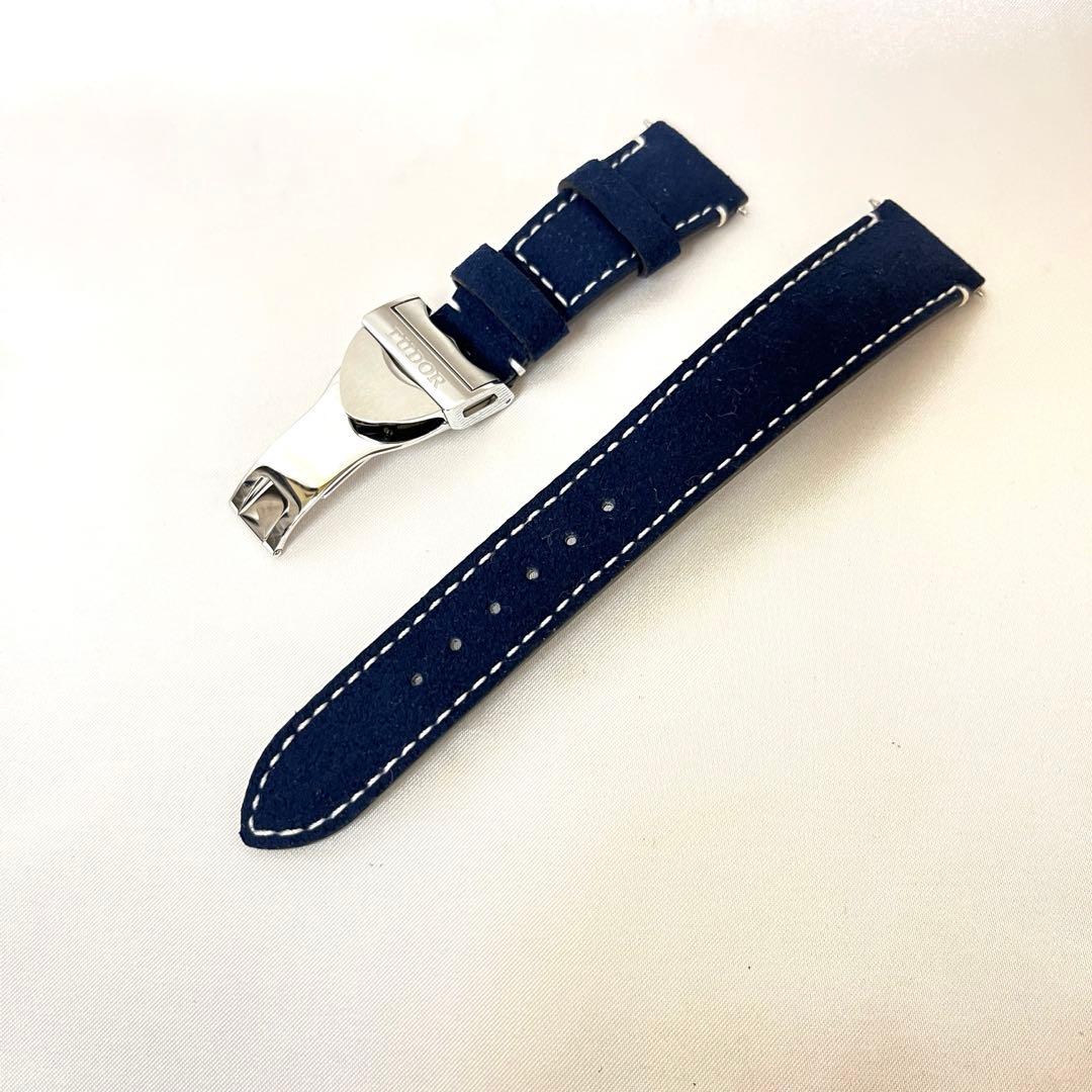 チューダー 純正 BB58用 ブルー“ソフトタッチ”ストラップ 新品・